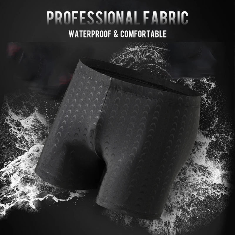 Men Sharkskin Professional Swim Boxer