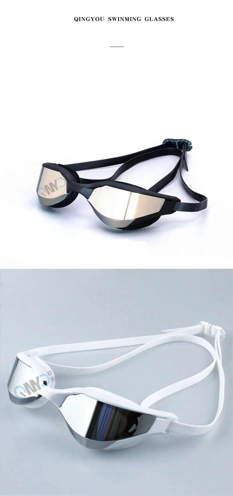 Adult Swim Goggles Waterproof and Fog-proof