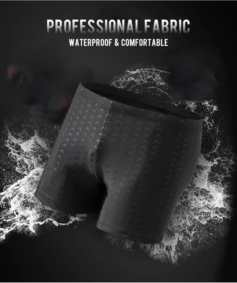 Men Sharkskin Professional Swim Boxer