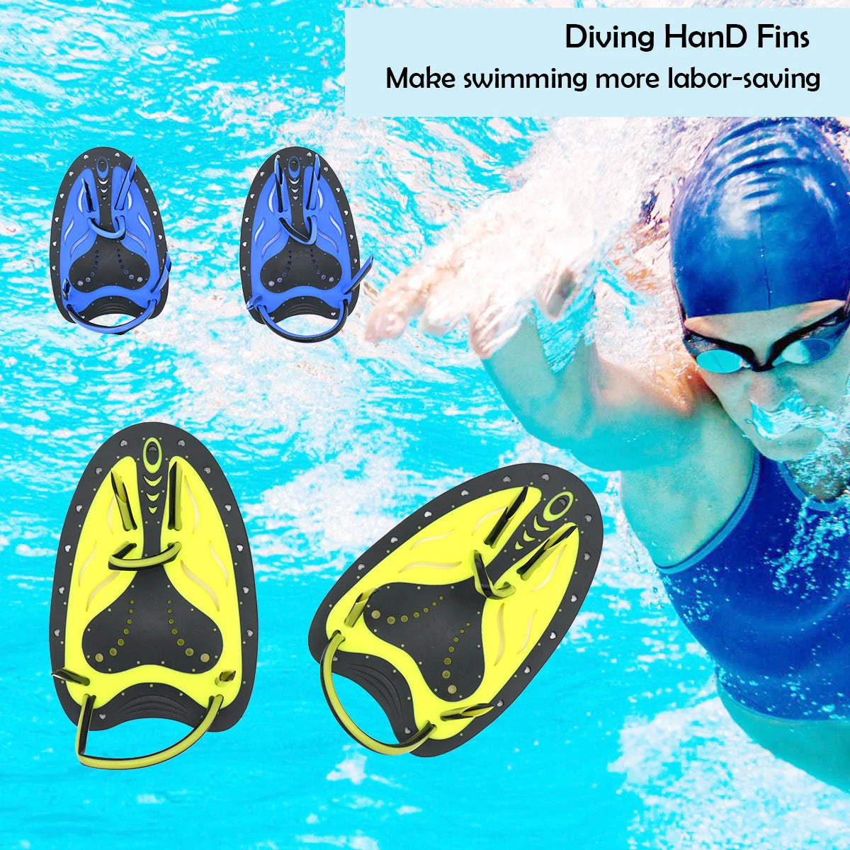 Power Hand Paddles Swim Training