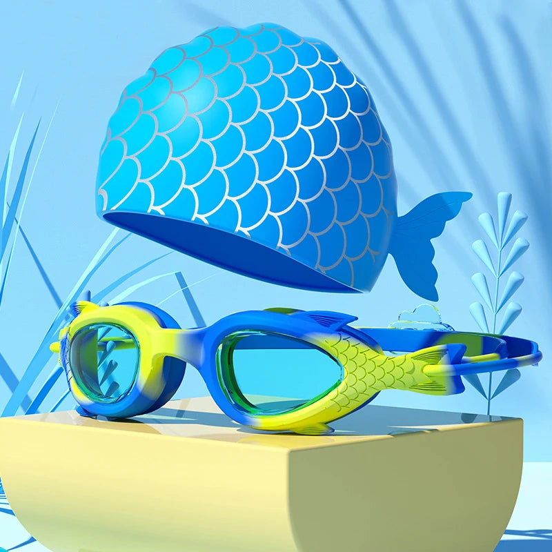 Swim Goggles Caps for Kids