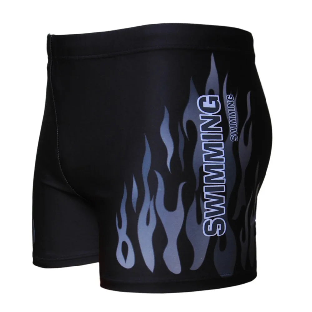 Swimming Pool Trunks Beach Briefs Flame Boxer Badpak