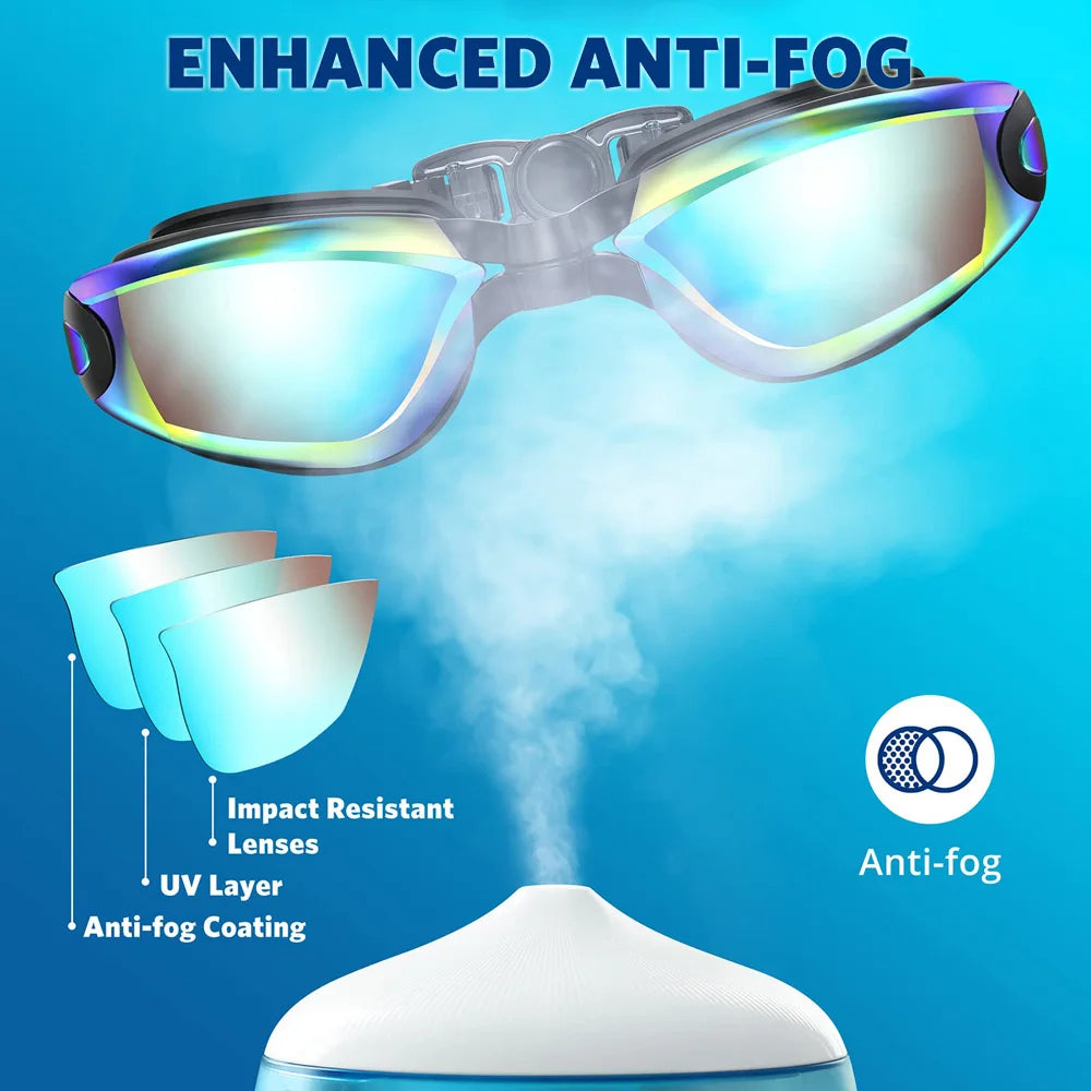 Swimming Goggles Anti-fog 100% UV Protection