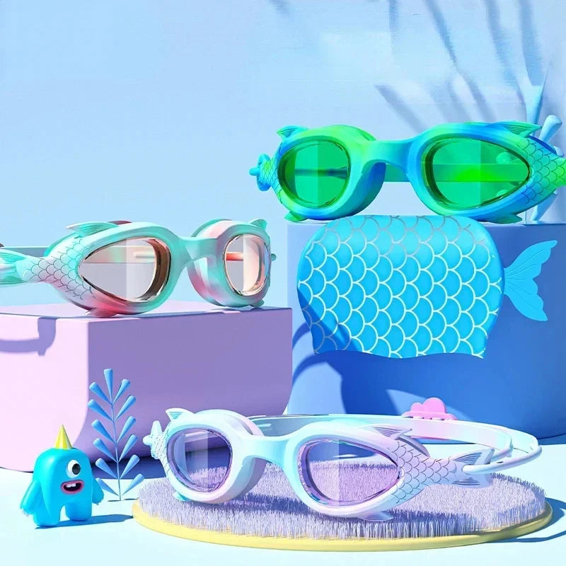 Swim Goggles Caps for Kids