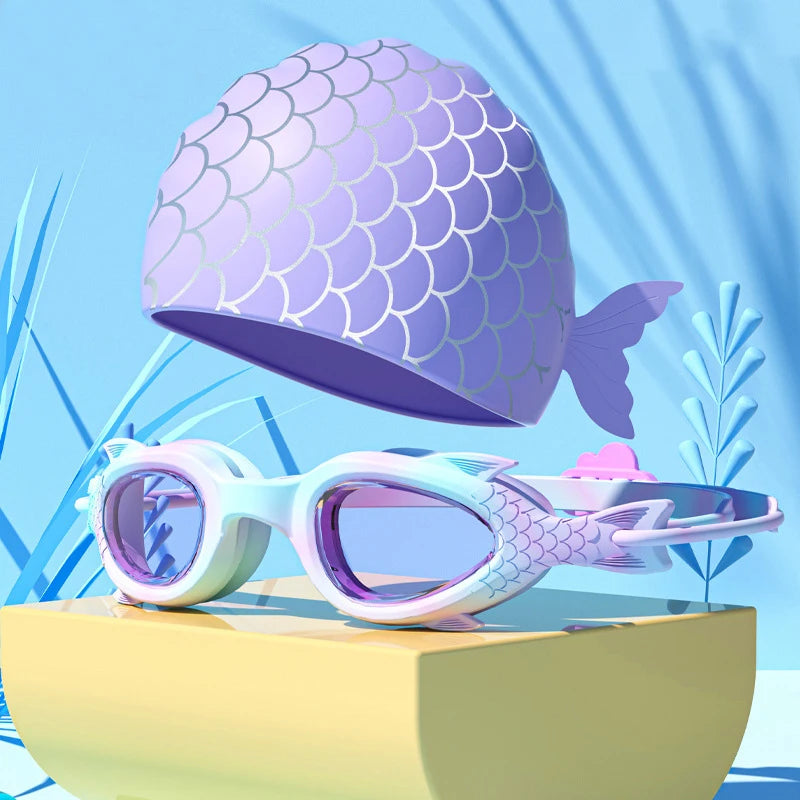 Swim Goggles Caps for Kids