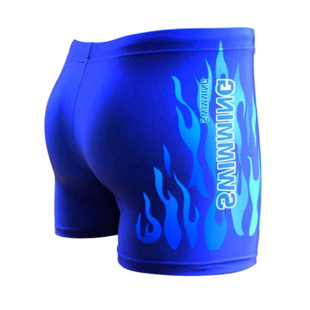 Swimming Pool Trunks Beach Briefs Flame Boxer Badpak