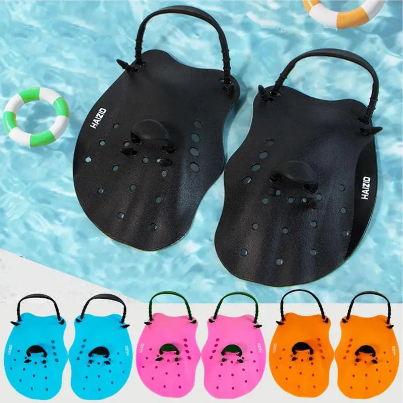 Hands Adjustable   Swimming Paddles