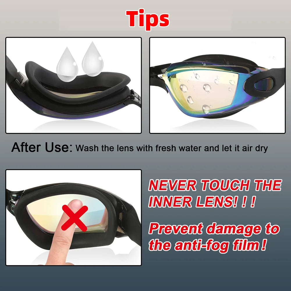 Swimming Goggles Anti-fog 100% UV Protection