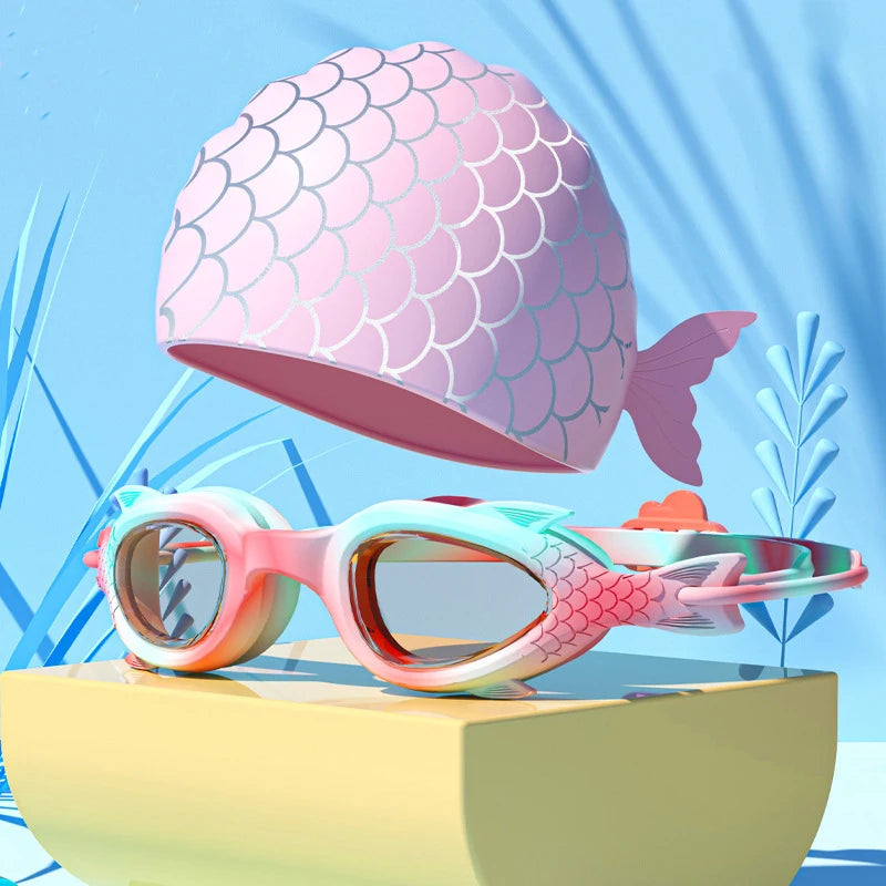 Swim Goggles Caps for Kids