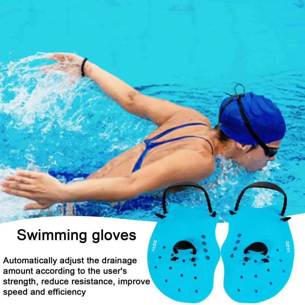 Hands Adjustable   Swimming Paddles