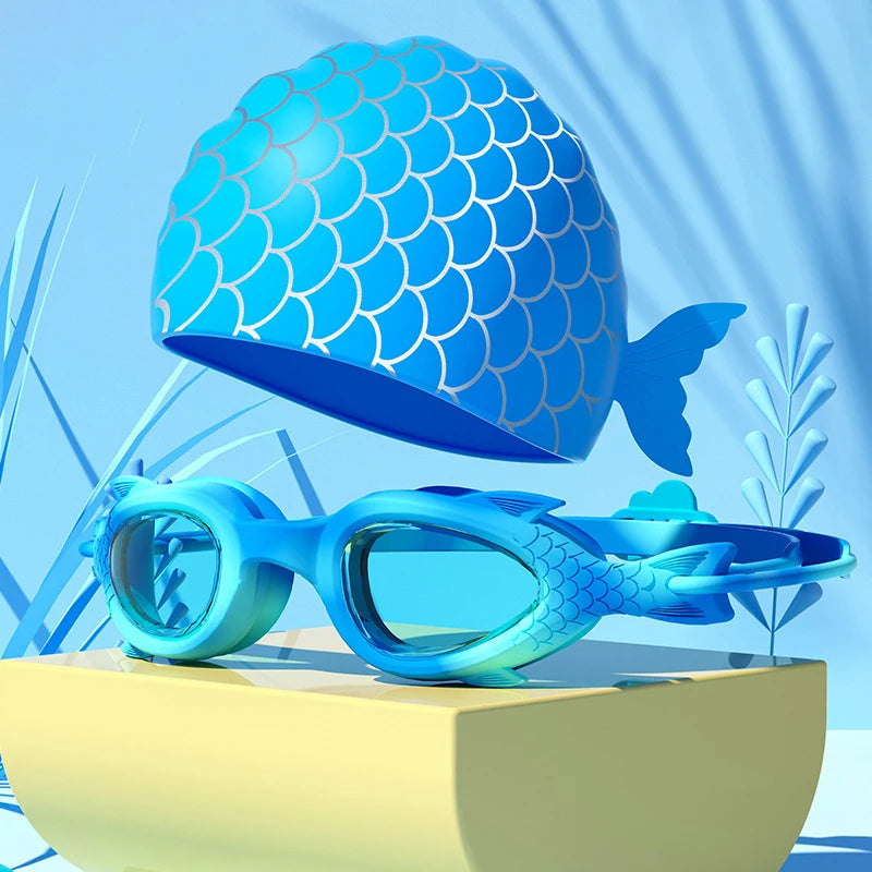 Swim Goggles Caps for Kids