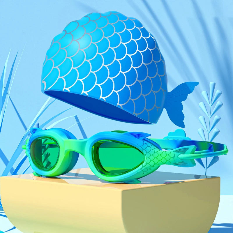 Swim Goggles Caps for Kids