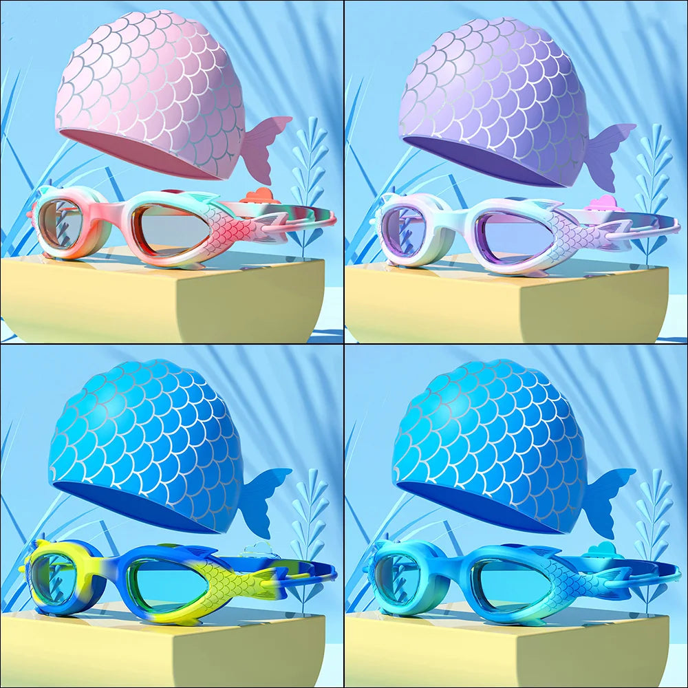 Swim Goggles Caps for Kids